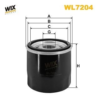 WIX FILTERS Маслен филтър артикулен номер: WL7204 евтино