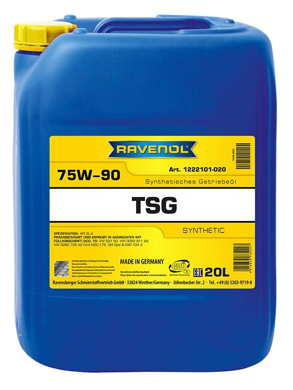 RAVENOL Greičių dėžės alyva TSG prekės numeris: 1222101-020-01-999 nebrangu