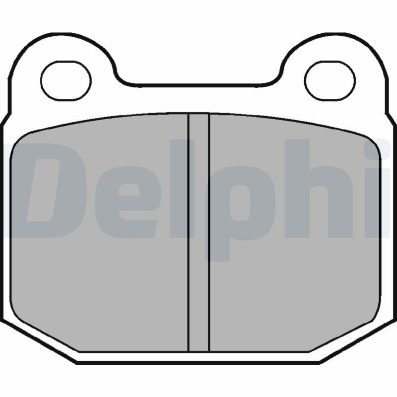 DELPHI Brake pad set Article number: LP87 cheaply