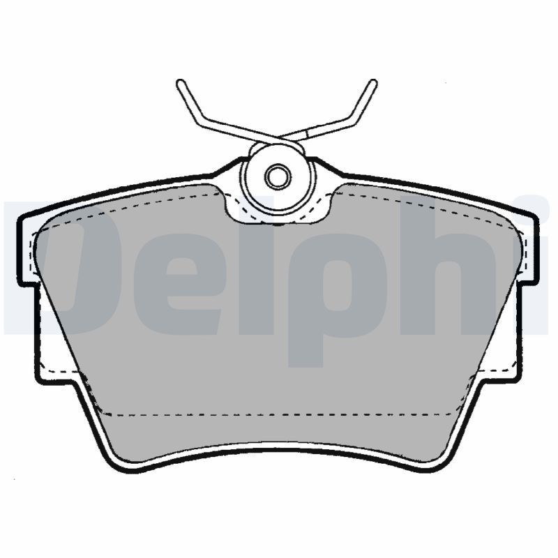 DELPHI Brake pad set Article number: LP1455 cheaply