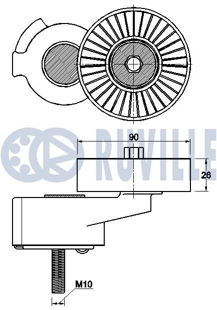 RUVILLE Water pump Article number: 66825 cheaply