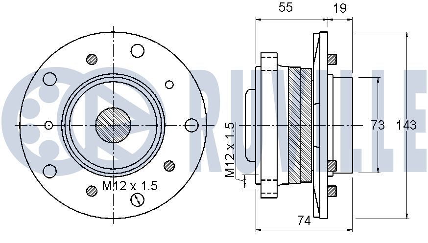 RUVILLE Steering knuckle Article number: 415402 cheaply