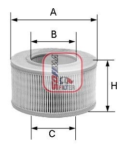 SOFIMA Air filter Article number: S 2460 A cheaply
