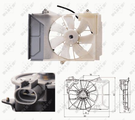 NRF Køleventilator Varenummer: 47697 billige