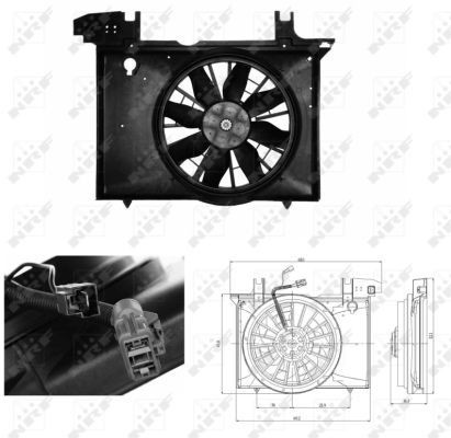 NRF Køleventilator Varenummer: 47703 billige