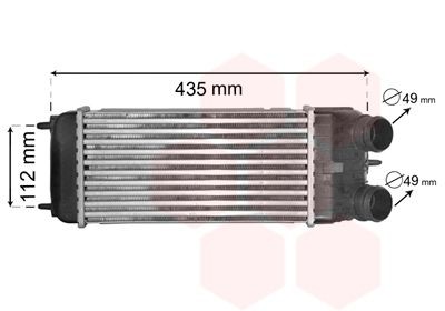 VAN WEZEL Intercooler Article number: 09004252 cheaply