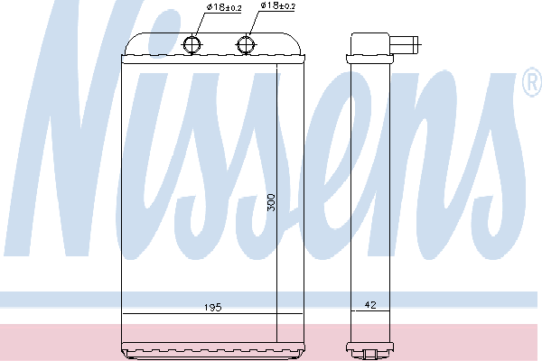 NISSENS Heater matrix Article number: 71812 cheaply