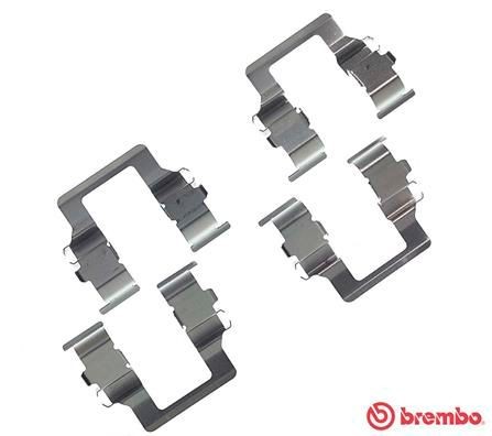 BREMBO A 02 201 Monteringssæt til bremseklodser PAJERO 3.0 V6 150 HK Benzin 2000