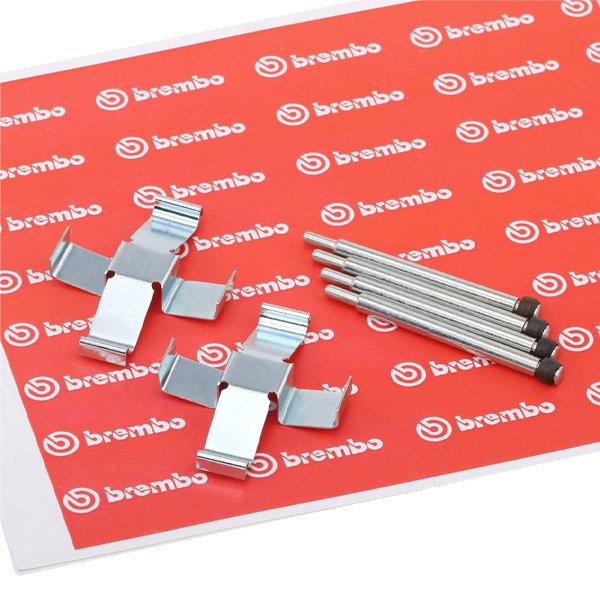 BREMBO A 02 210 Monteringssæt til bremseklodser TRANSPORTER 2.1 Syncro 112 HK Benzin 1992