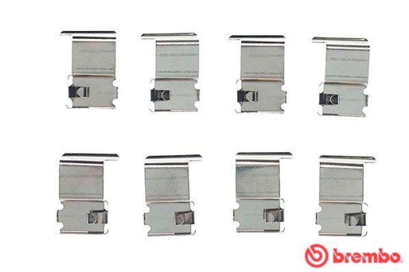 BREMBO A 02 242 Monteringssæt til bremseklodser COLT 1600 (CJ4A) 103 HK Benzin 2003