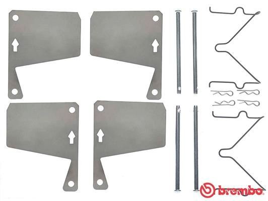 BREMBO A 02 246 Monteringssæt til bremseklodser CAPRI 2.8 Super Injection 160 HK Benzin 1987