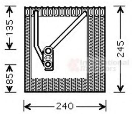 VAN WEZEL Air conditioning evaporator Article number: 5800V242 cheaply