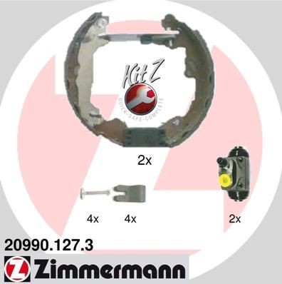 ZIMMERMANN Trumbromssats KIT Z Artikelnummer: 20990.127.3 billigt