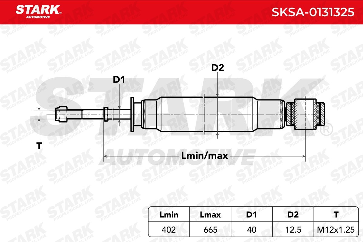 STARK Amortizatorius prekės numeris: SKSA-0131325 nebrangu