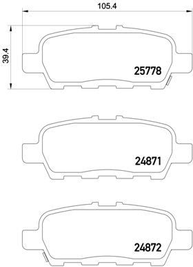 BREMBO Brake pad set Article number: P 56 087 cheaply