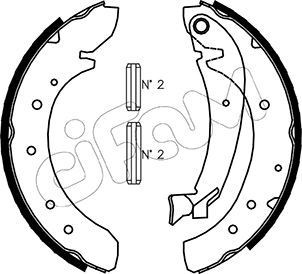 CIFAM Brake Shoe Set Article number: 153-073 cheaply
