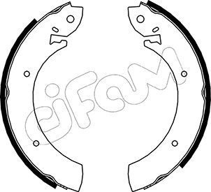 CIFAM Brake Shoe Set Article number: 153-100 cheaply