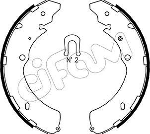 CIFAM Brake Shoe Set Article number: 153-193 cheaply