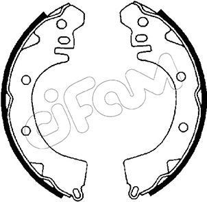 CIFAM Brake Shoe Set Article number: 153-252 cheaply