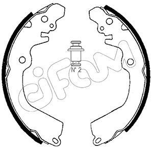 CIFAM Brake Shoe Set Article number: 153-257 cheaply