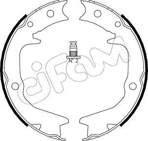 CIFAM Handbrake shoes Article number: 153-265 cheaply