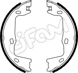 CIFAM Handbrake shoes Article number: 153-302 cheaply