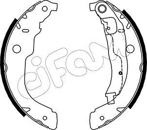 CIFAM Brake Shoe Set Article number: 153-333 cheaply