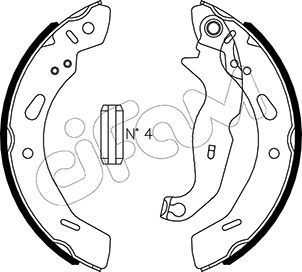 CIFAM Brake Shoe Set Article number: 153-490 cheaply