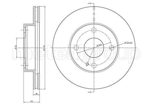 CIFAM Brake disc Article number: 800-276 cheaply