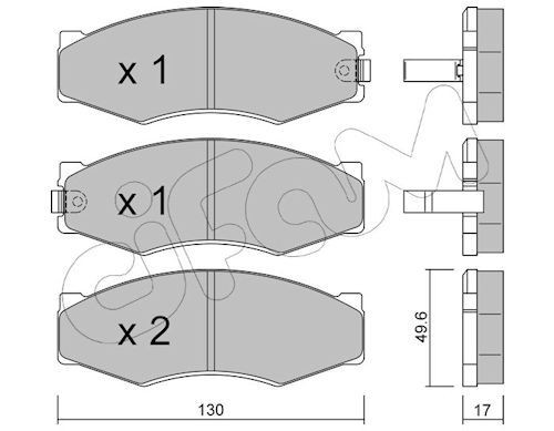 CIFAM Brake pad set Article number: 822-066-1 cheaply