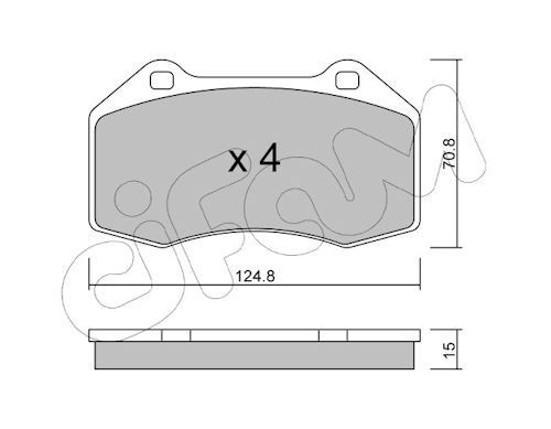 CIFAM Brake pad set Article number: 822-651-0 cheaply