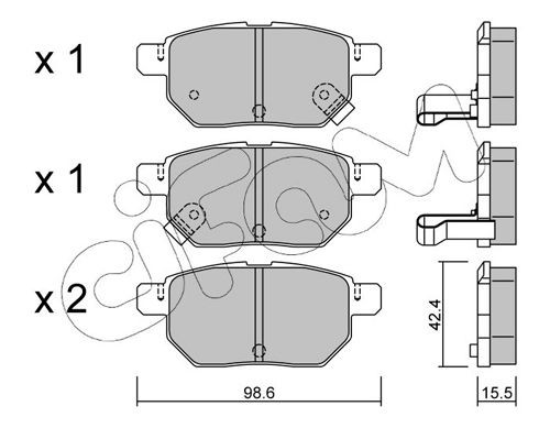 CIFAM Brake pad set Article number: 822-746-0 cheaply
