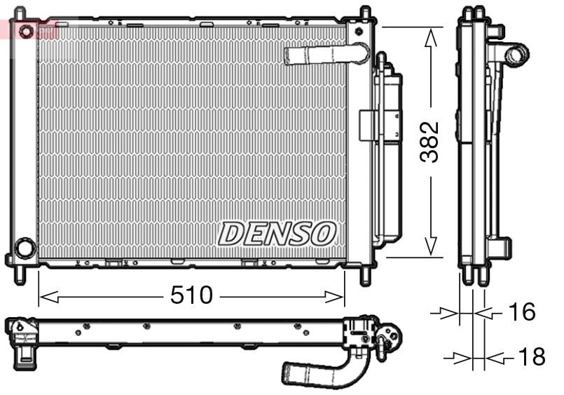 DENSO Kølemodul Varenummer: DRM46101 billige