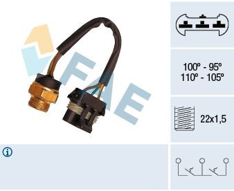 FAE Temperature Switch, radiator fan Article number: 38060 cheaply