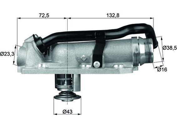 MAHLE ORIGINAL Thermostat Article number: TM 8 105 cheaply