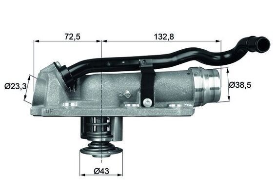 MAHLE ORIGINAL Thermostat Article number: TM 9 105 cheaply