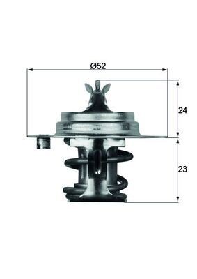 MAHLE ORIGINAL Thermostat Article number: TX 7 88D cheaply