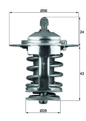 MAHLE ORIGINAL Thermostat Article number: TX 70 82 cheaply