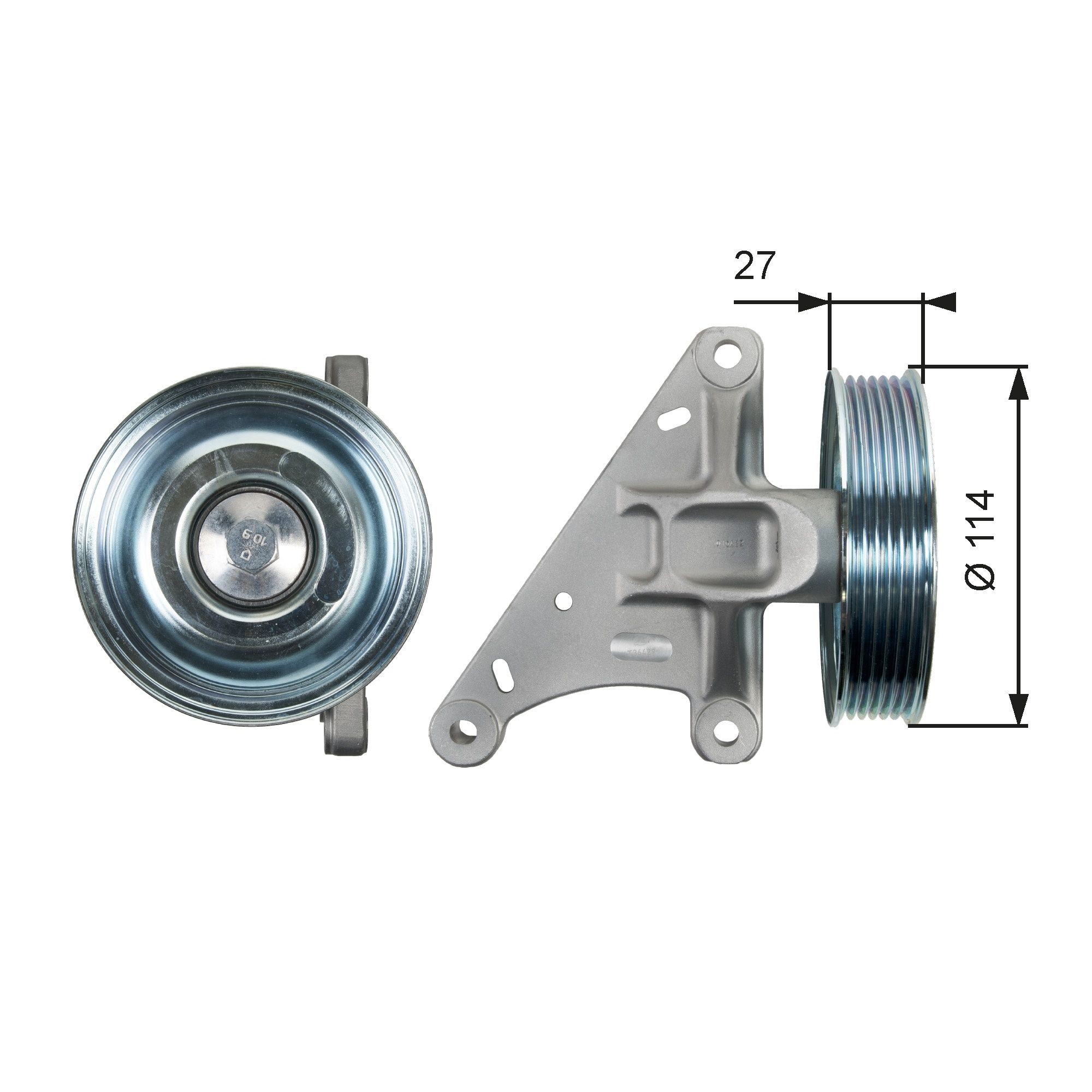 GATES Deflection / Guide Pulley, v-ribbed belt Article number: T36429 cheaply