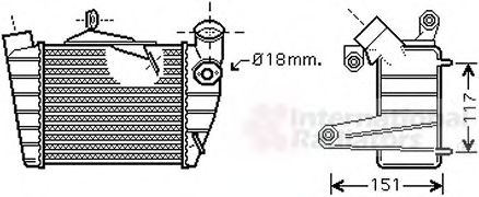 VAN WEZEL Intercooler Article number: 76004019 cheaply