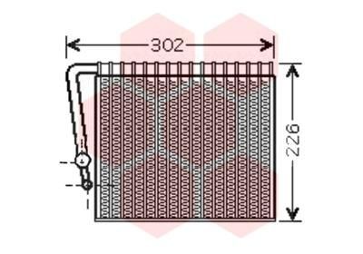 VAN WEZEL Air conditioning evaporator Article number: 4300V356 cheaply