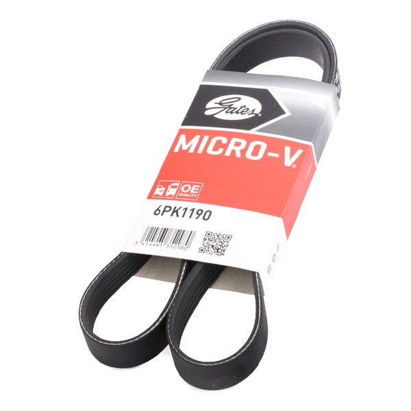 GATES Serpentine belt Article number: 6PK1190 cheaply