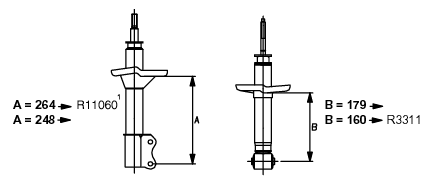 MONROE Shock absorber Article number: R3310 cheaply