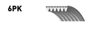 GATES Serpentine belt Article number: 6PK1835 cheaply