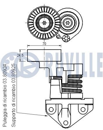 RUVILLE Ball Joint, axle strut Article number: 915833 cheaply