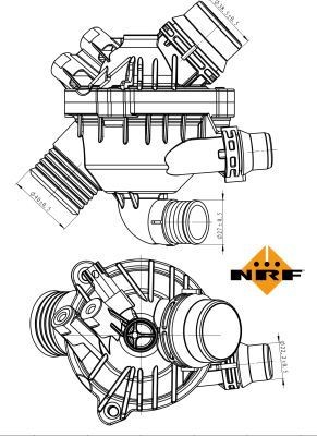 NRF Gasket Set, intake / exhaust manifold Article number: 79001 cheaply