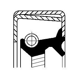 CORTECO Shaft Seal, differential Article number: 12014744B cheaply