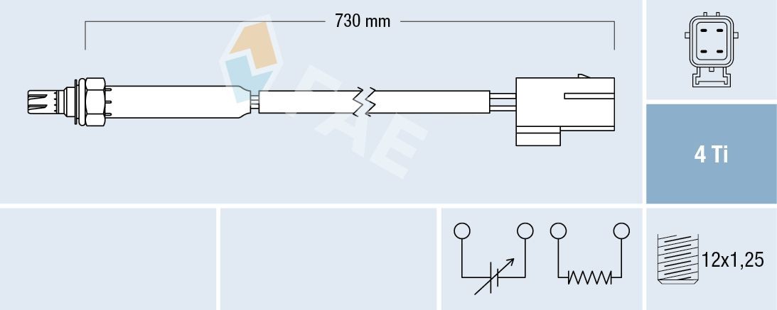 FAE Lambda sensor Article number: 77185 cheaply