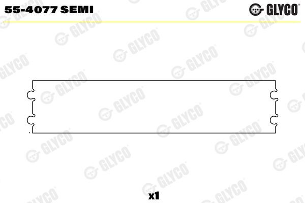 GLYCO 55-4077 SEMI Laagripuks, keps CORSA 1.3 CDTI (F08, F68) 70 HP Diisel 2009