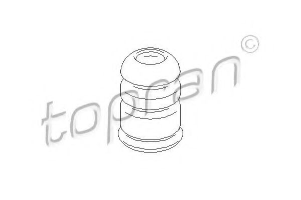 TOPRAN Rubber Buffer, suspension Article number: 722 705 cheaply